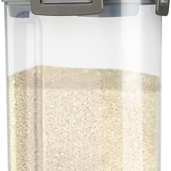 3-5lb Airtight Rice & Flour Dispenser with Measuring Cup