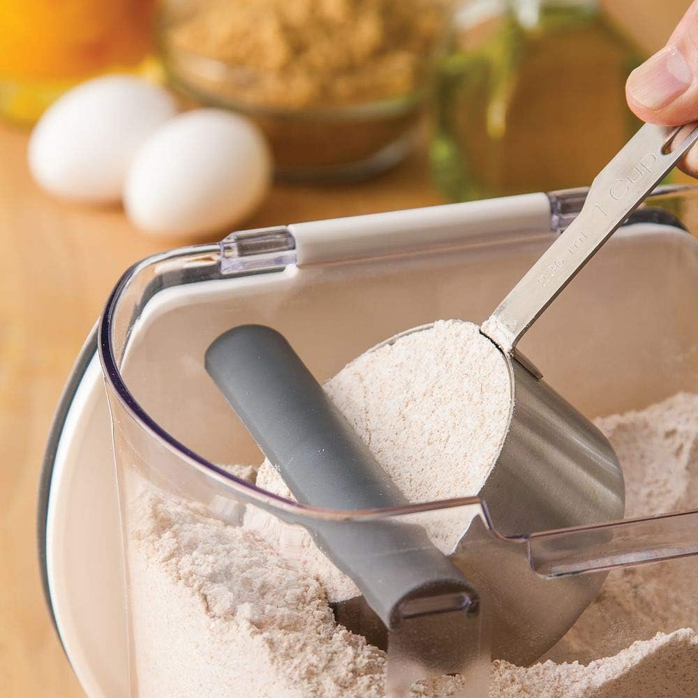 6-Piece Airtight Baker's Storage Canister Set for Flour and Sugar - Image 2